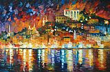 Leonid Afremov Inviting Harbor