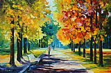 Leonid Afremov Morning Alley