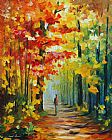 Leonid Afremov Morning In The Woods