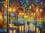 Leonid Afremov Rain's Rustle