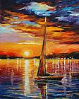 Leonid Afremov Sail In Sunset