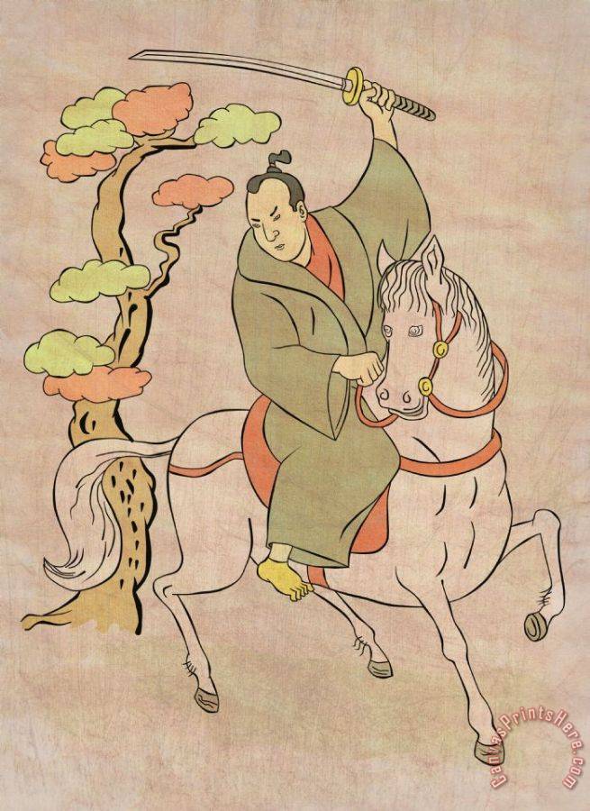 Collection 10 Samurai warrior with katana sword fighting stance Art ...