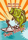 Collection 10 Fly Fisherman on boat catching largemouth bass