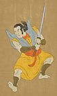 Collection 10 Samurai warrior with katana sword fighting stance