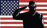 Collection 10 American Soldier salute