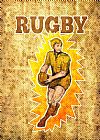 Collection 10 Rugby player running passing ball