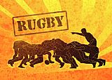 Collection 10 Rugby Players Engaged In Scrum