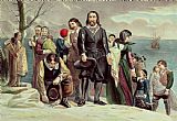 Currier and Ives The Landing of the Pilgrims at Plymouth