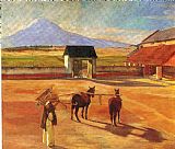 Diego Rivera La Era The Threshing Floor 1904 Oil on Canvas 1904
