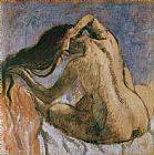 Edgar Degas Woman Combing her Hair