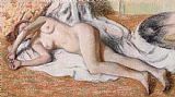 Edgar Degas After the Bath or Reclining Nude
