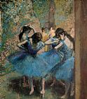 Edgar Degas Dancers in blue