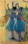 Edgar Degas Two Blue Dancers