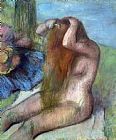 Edgar Degas Woman doing her Hair