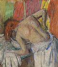 Edgar Degas Woman washing her back