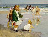Edward Henry Potthast Play in the Surf