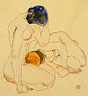 Egon Schiele Two Friends