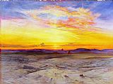 Elijah Walton The Tombs of Sultans near Cairo at Sunset