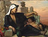 Elisabeth Jerichau Baumann An Egyptian Fellah Woman with Her Baby