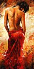 Emerico Toth Lady in red 27