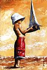 Emerico Toth Little boy in the beach