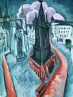 Ernst Ludwig Kirchner The Red Tower In Halle