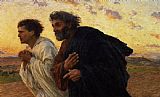 Eugene Burnand The Disciples Peter and John Running to the Sepulchre on the Morning of the Resurrection