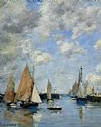 Eugene Louis Boudin The Jetty at High Tide