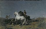 Ferdinand Victor Eugene Delacroix The Horse Thieves