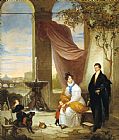 Ferdinando Cavalleri Charles Izard Manigault And His Family in Rome
