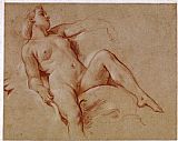 Francois Boucher Female Nude on a Dolphin