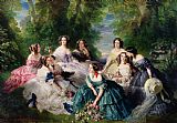 Franz Xaver Winterhalter Empress Eugenie Surrounded by her Ladies in Waiting