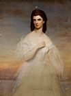 Franz Xaver Winterhalter Portrait Of Queen Maria Sophia Of Naples