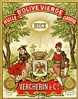 French School Label For Vercherin Extra Virgin Olive Oil