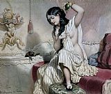 French School Oriental Woman at her Toilet