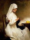 Gabriel Emile Niscolet Portrait of a Nurse from the Red Cross