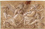 Giovanni Baglione Saint Catherine, Carried Up to Heaven by Angels