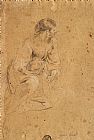 Giovanni Bonatti Study of a Female Figure