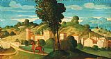 Girolamo Da Santa Croce Landscape with Rider