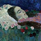 Gustav Klimt Ria Munk On Her Deathbed