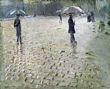 Gustave Caillebotte Study for a Paris Street Rainy Day
