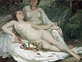 Gustave Courbet Bathers or Two Nude Women