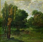 Gustave Courbet Forest Landscape