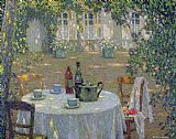 Henri Le Sidaner The Table in the Sun in the Garden