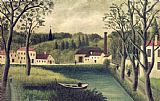 Henri Rousseau Landscape with a Fisherman