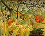 Henri Rousseau Tiger in a Tropical Storm