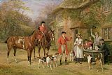 Heywood Hardy A Meeting at the Three Pigeons