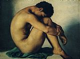 Hippolyte Flandrin Study of a Nude Young Man