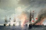 Ivan Konstantinovich Aivazovsky Russian Turkish Sea Battle of Sinop