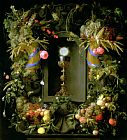 Jan Davidsz de Heem Communion cup and host encircled with a garland of fruit